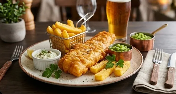 Classic fish and chips at Edwing in London, Ontario